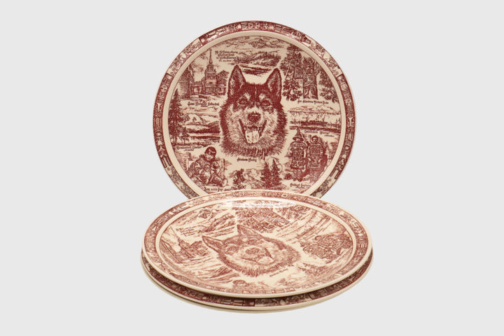 Vernon Kilns Vintage Plates - Husky - BUNKHAUS