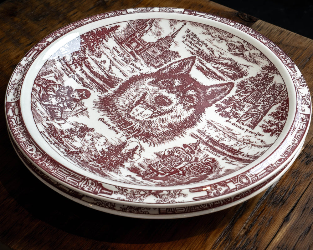 Vernon Kilns Vintage Plates - Husky - BUNKHAUS