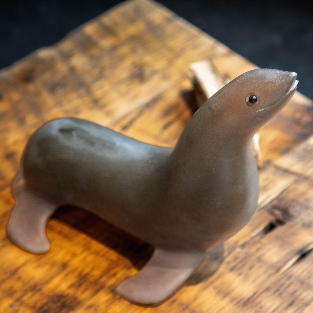 Sascha Brastoff Alaska Series Sculpture - Seal - BUNKHAUS