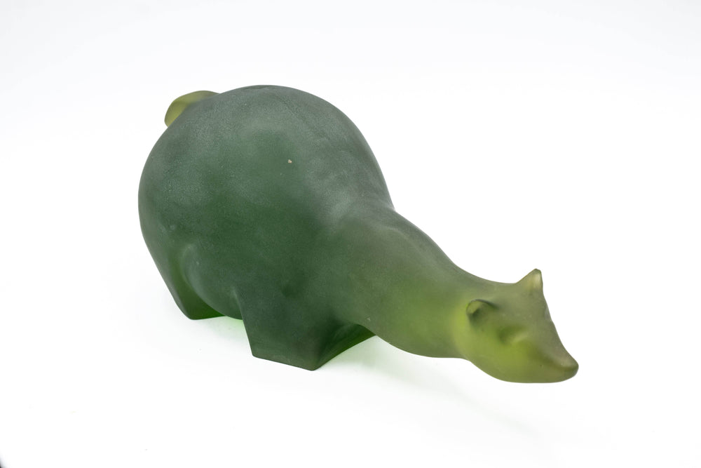 Sascha Brastoff Alaska Series Sculptures - Polar Bear Pair Green - BUNKHAUS