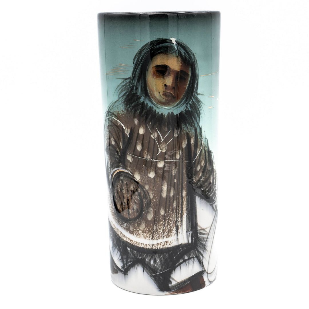 Sascha Brastoff Alaska Series Vase - Inuit - BUNKHAUS