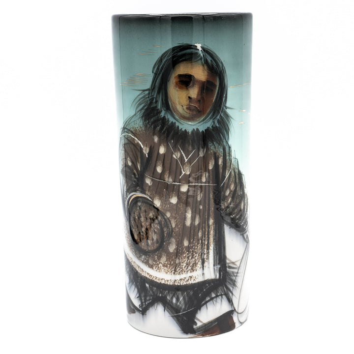 Sascha Brastoff Alaska Series Vase - Inuit - BUNKHAUS