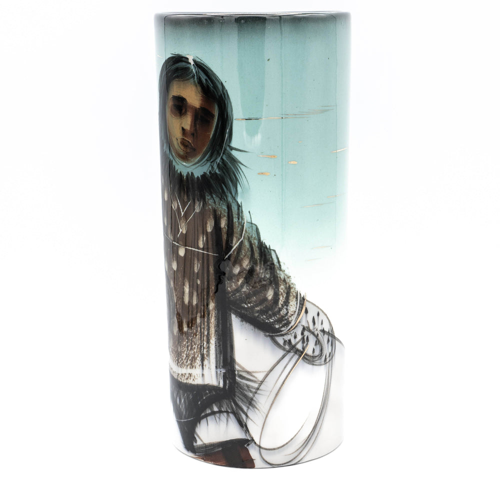 Sascha Brastoff Alaska Series Vase - Inuit - BUNKHAUS