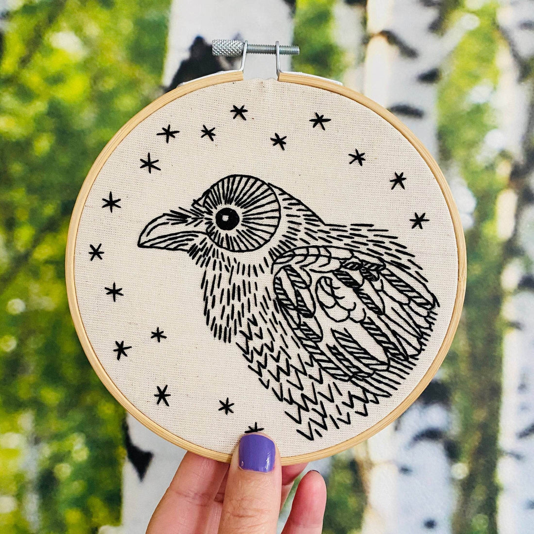 Embroidery Kit - Raven - BUNKHAUS