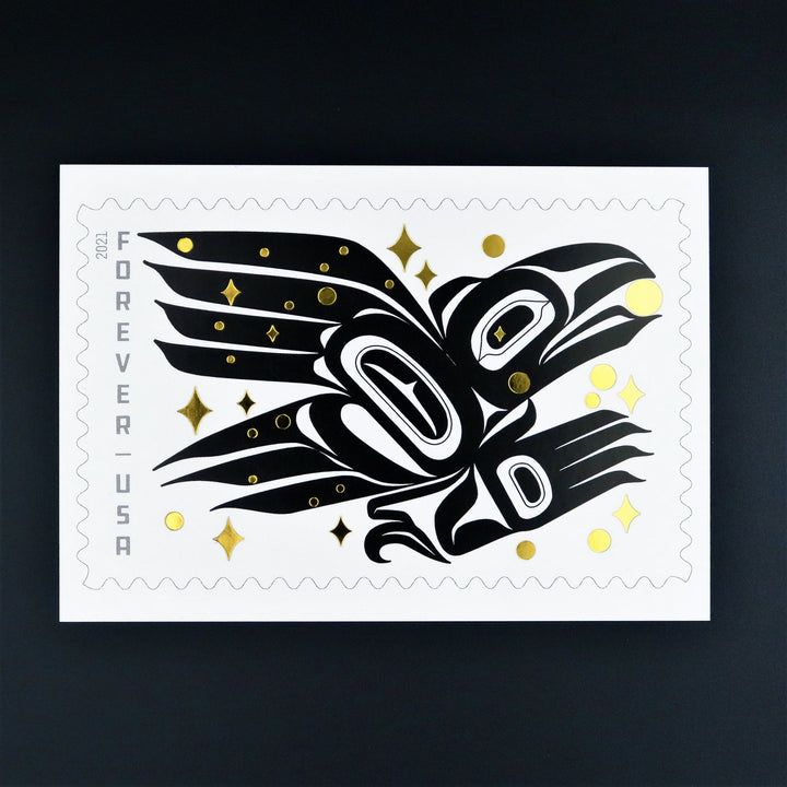 Raven and the Box of Daylight — USPS Postcard
