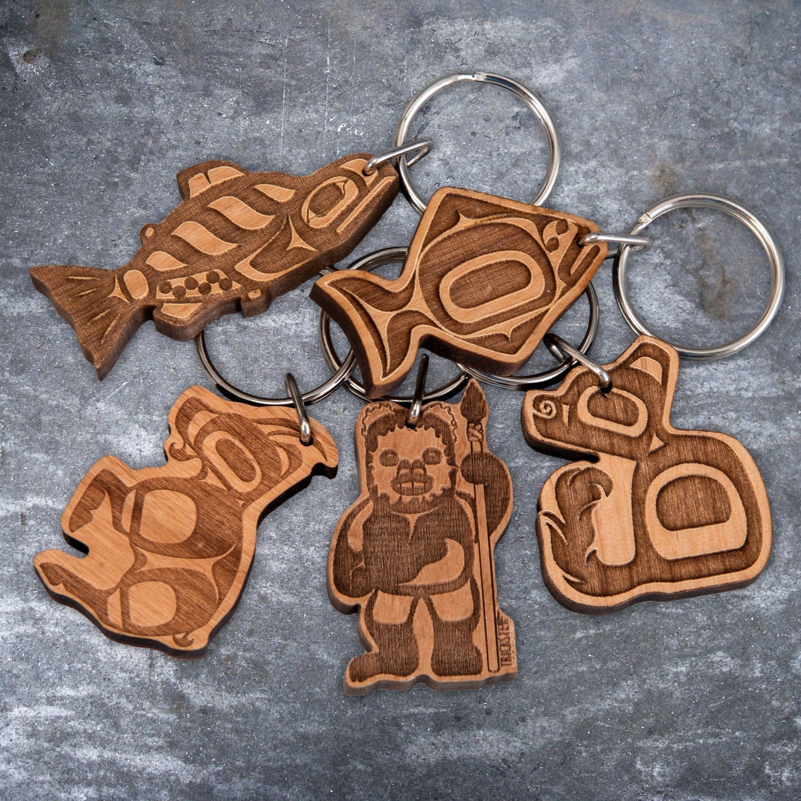 Trickster Co. Wooden Keychain - Assorted Styles – BUNKHAUS