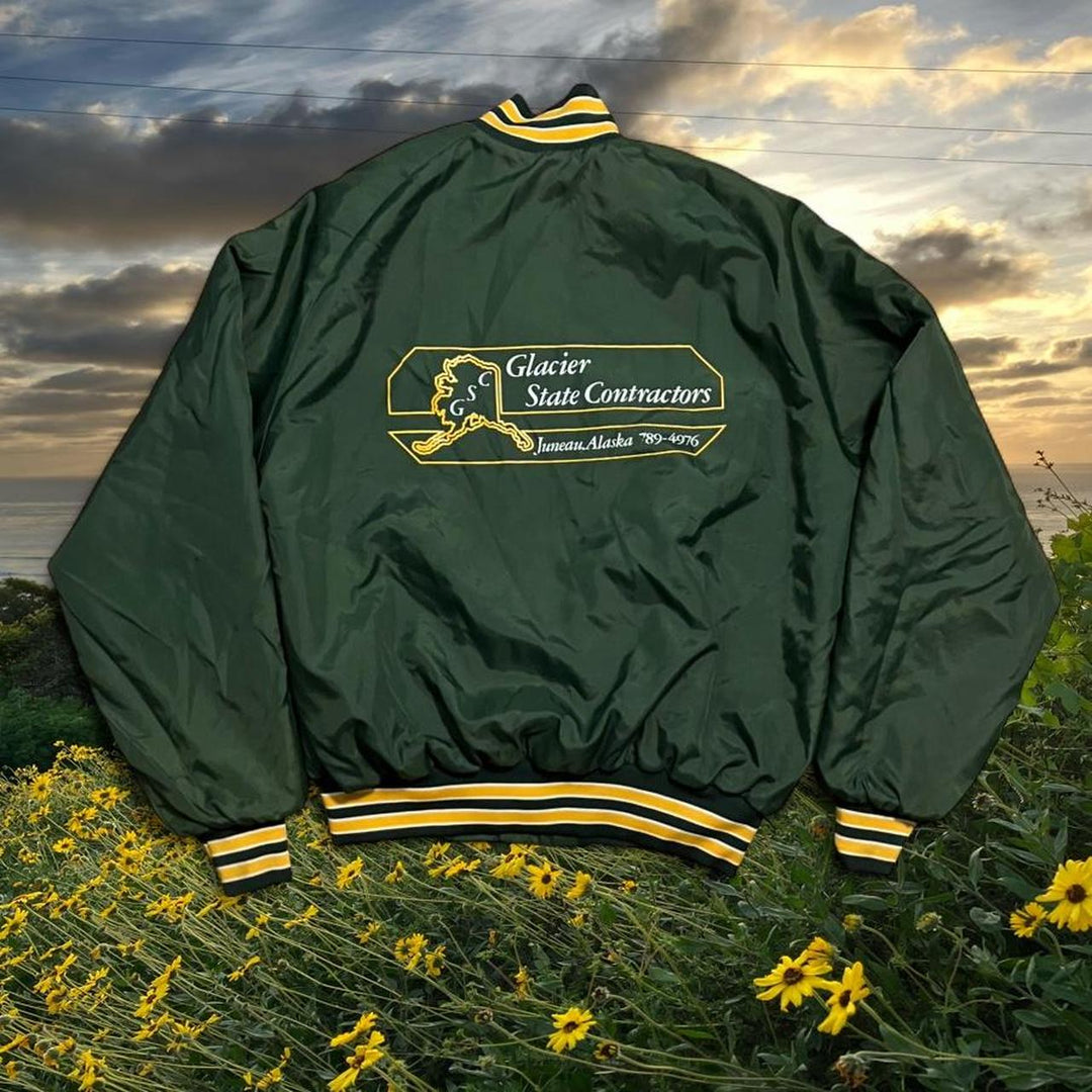 Vintage 80s Alaska Bomber Jacket - Glacier State Contractors