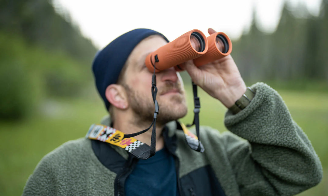 Pro Issue 10X42 Waterproof Binoculars - Carnelian Orange