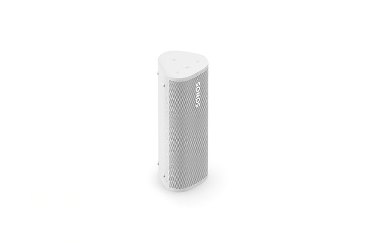 White Sonos speaker on a white background