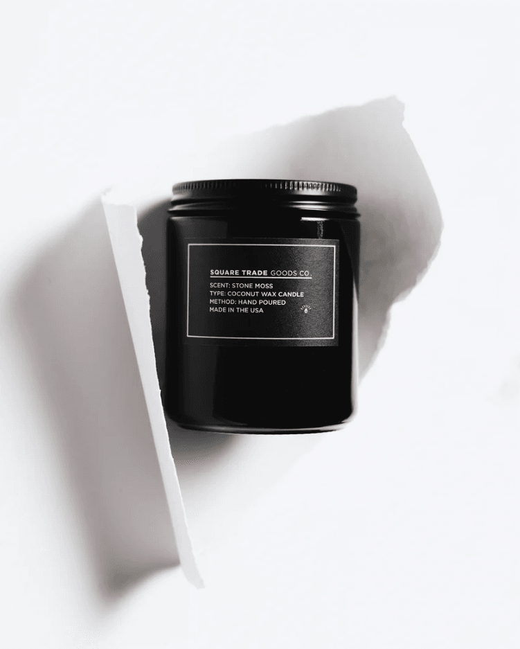 Square Trade - Stone Moss Candle - BUNKHAUS