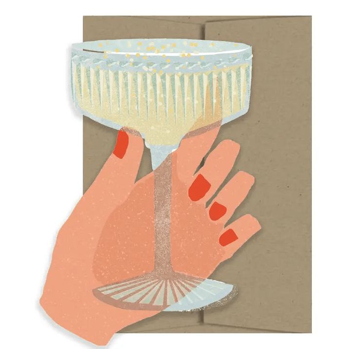 Greeting Card - Champagne Coupe - BUNKHAUS