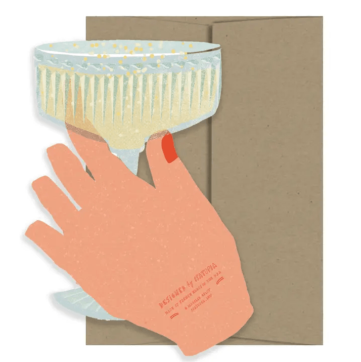 Greeting Card - Champagne Coupe - BUNKHAUS