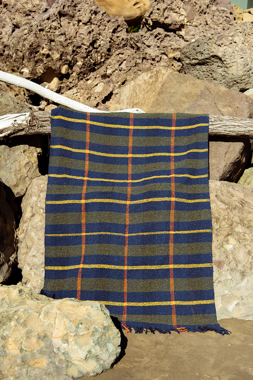 Pacific Plaid Throw Blanket
