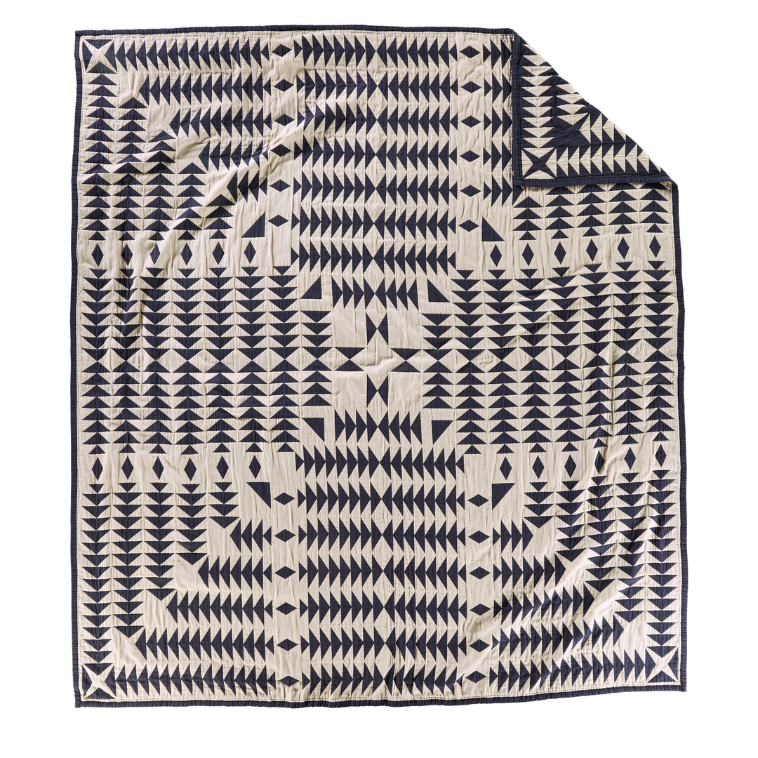 Pendleton Midnight Nova Organic Cotton Matelassé Coverlet