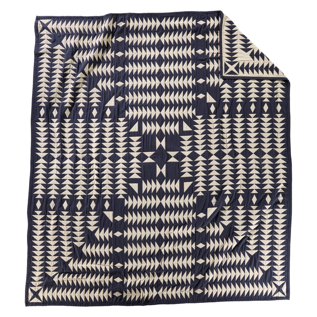Pendleton Midnight Nova Organic Cotton Matelassé Coverlet