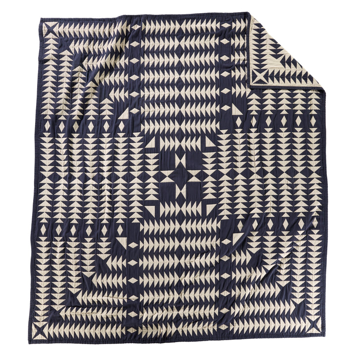Pendleton Midnight Nova Organic Cotton Matelassé Coverlet