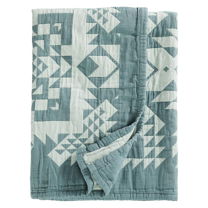 Pendleton Balsam Organic Cotton Matelassé Coverlet