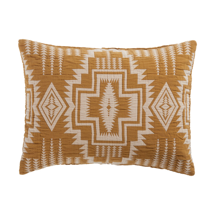 Pendleton Harding Star Ochre Cotton Matelasse Sham