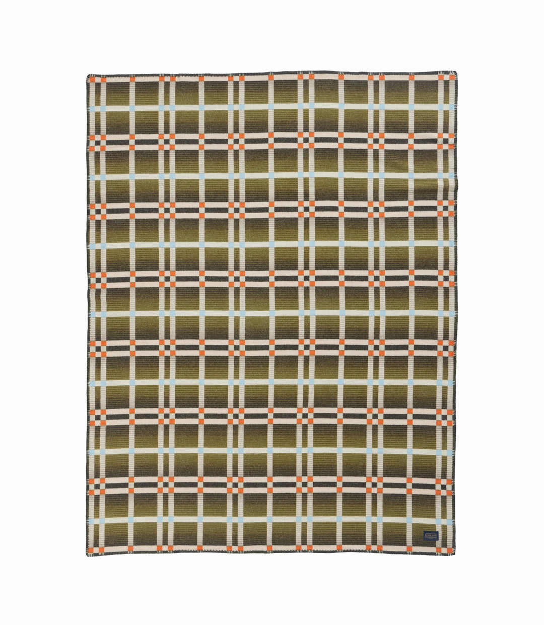 Pendleton Four Square Wool Throw - Slide Mountain Olive