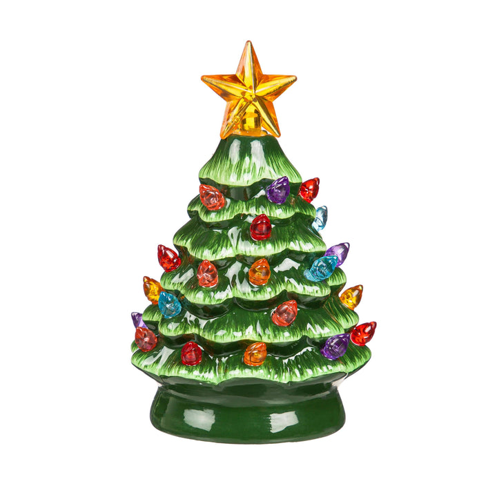 Mini Ceramic Light-Up Christmas Tree