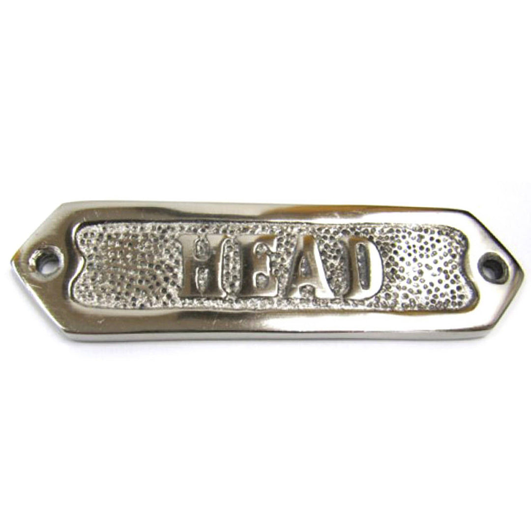 Chrome Door Sign - "Head" India Overseas Trading Corporation