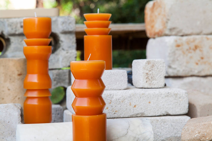 Totem Candle - Large Terracotta