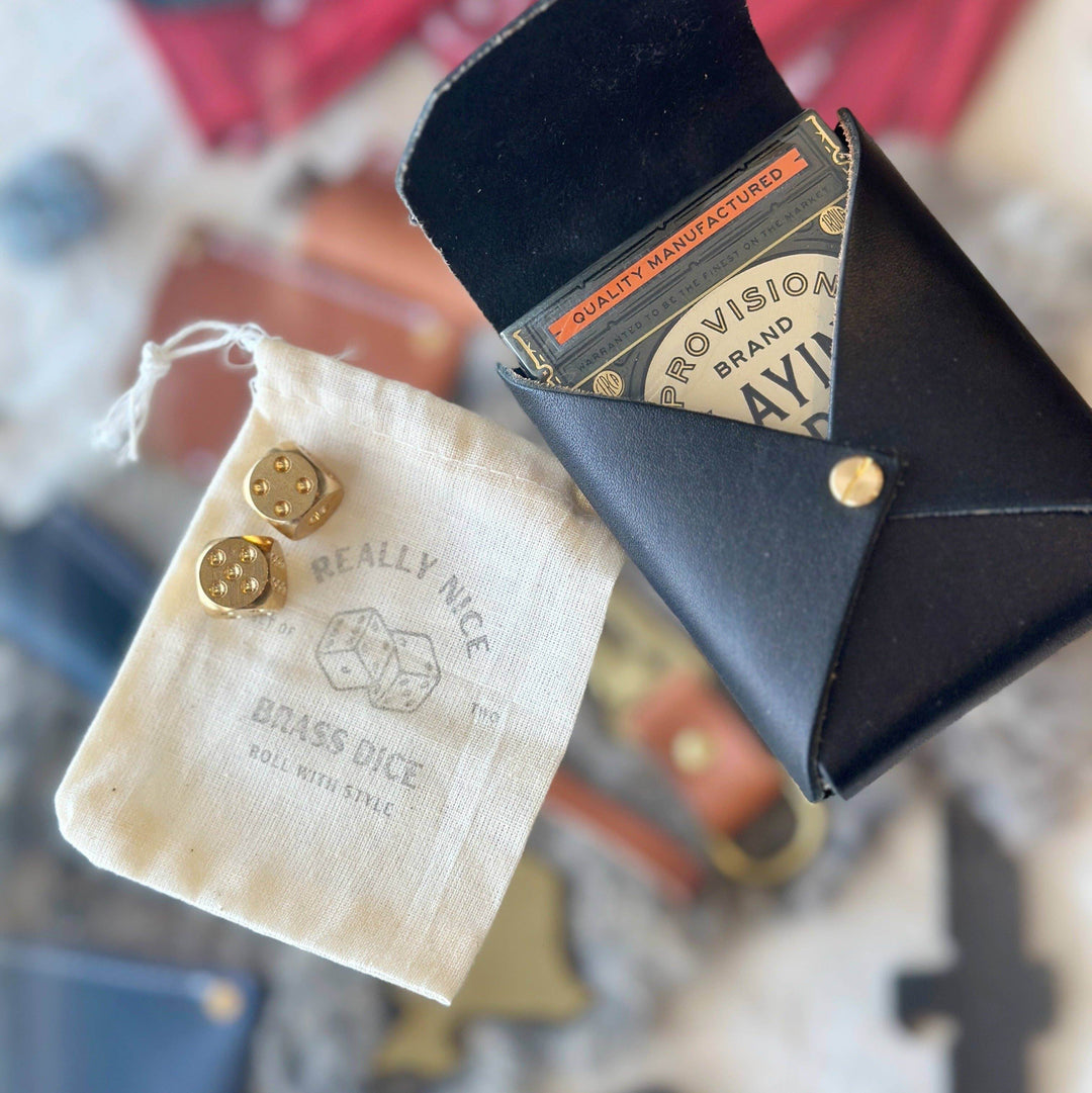 Really Nice Brass Dice - Set of 2 - BUNKHAUS