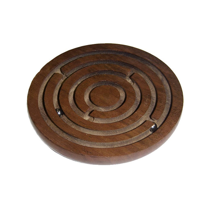 4" Solid Wood Maze Game