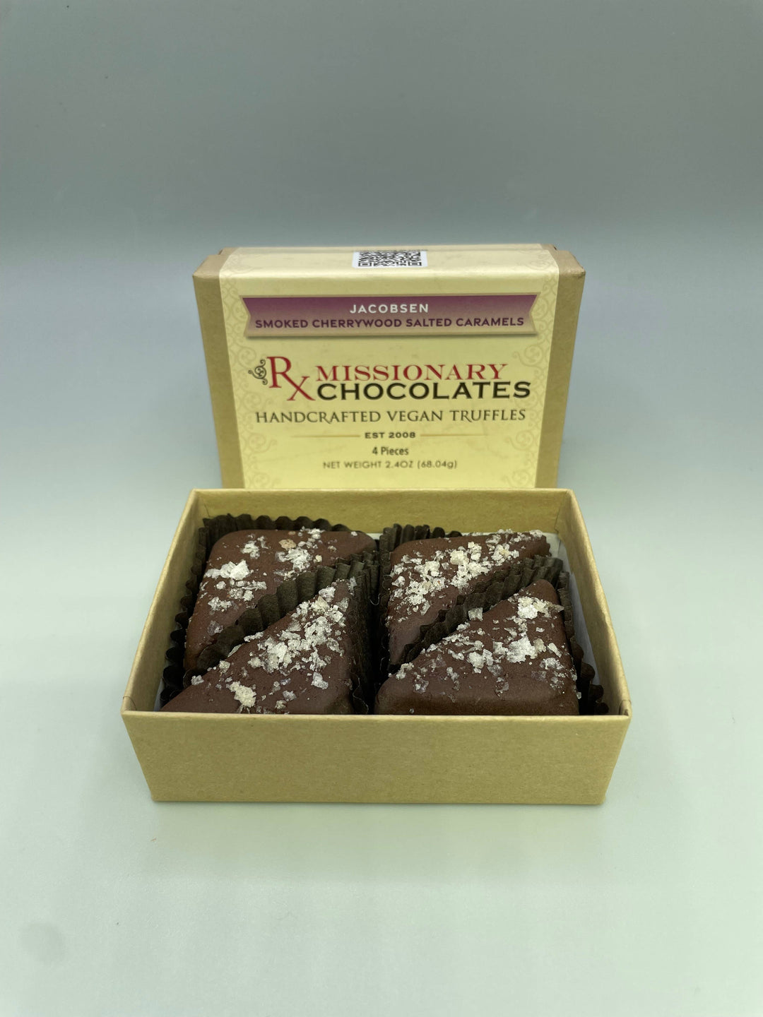 Smoked Cherrywood Salted Caramel Truffles - 4pc Box