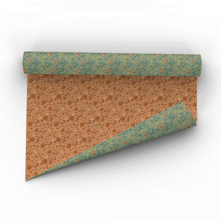 Recyclable Gift Wrap - Poppies - BUNKHAUS