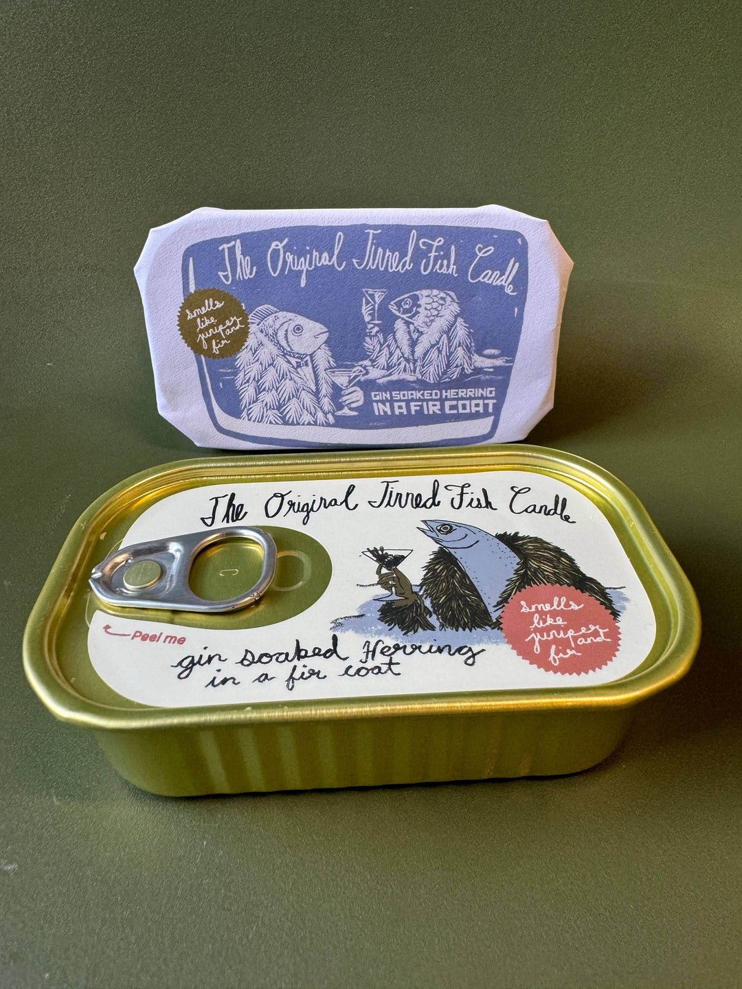 Tinned Fish Candle - Juniper and Fraser Fir - BUNKHAUS