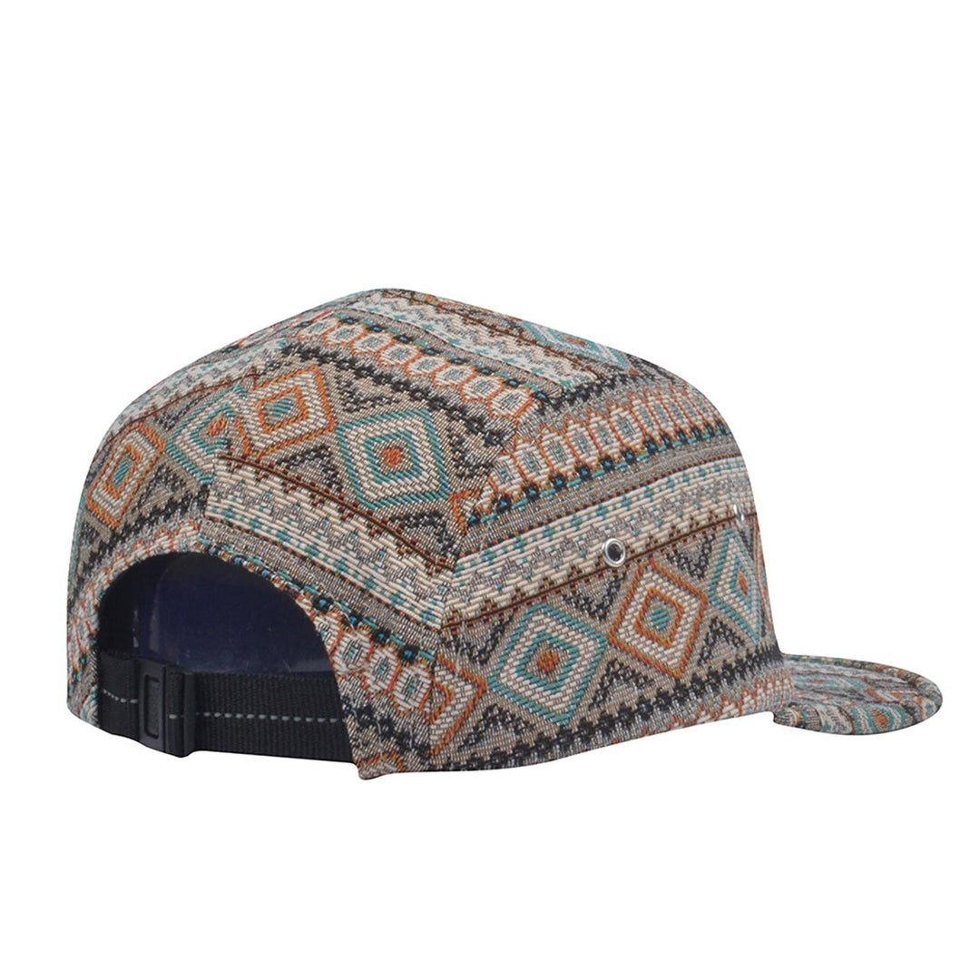 Multi-Color Jacquard 5-Panel Hat