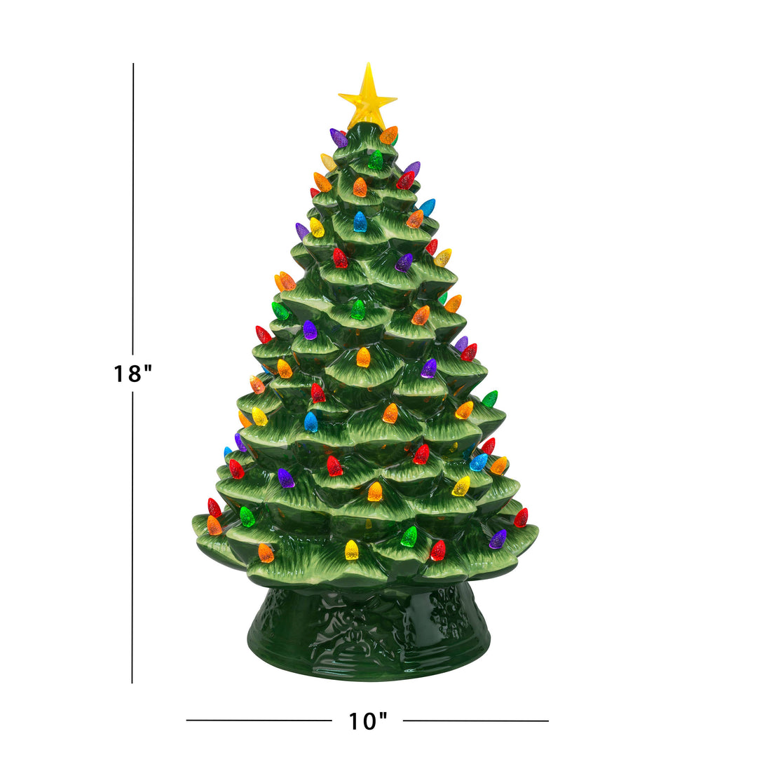 18" Nostalgic Tree - Green