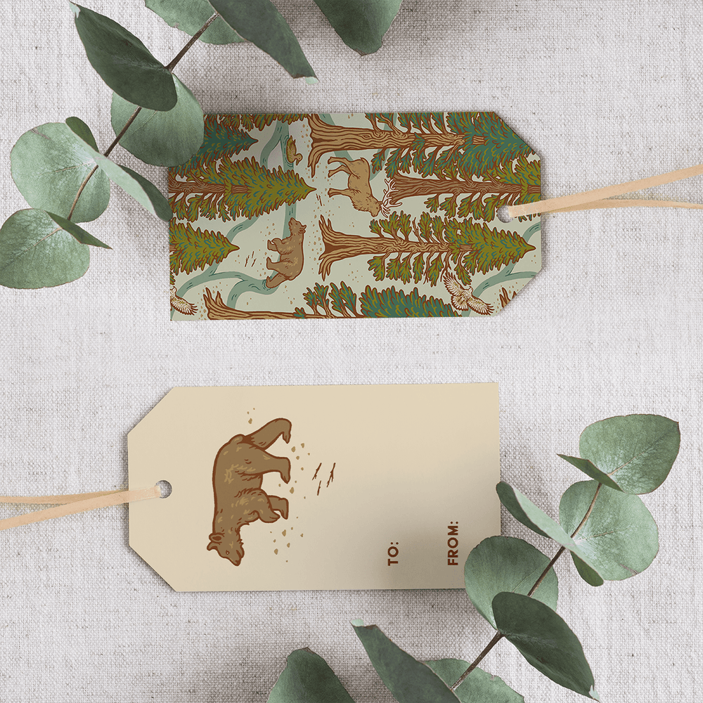 Gift Tag Set of 8 - Redwoods - BUNKHAUS