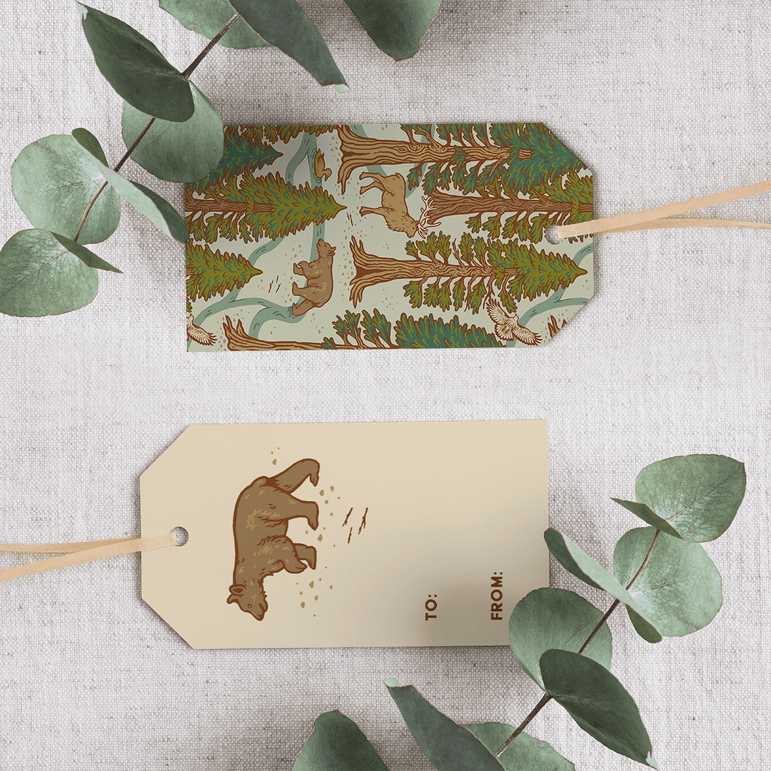 Gift Tag Set of 8 - Redwoods - BUNKHAUS