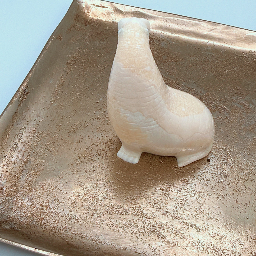 Aaron Oseuk — Walrus Ivory Walrus Carving