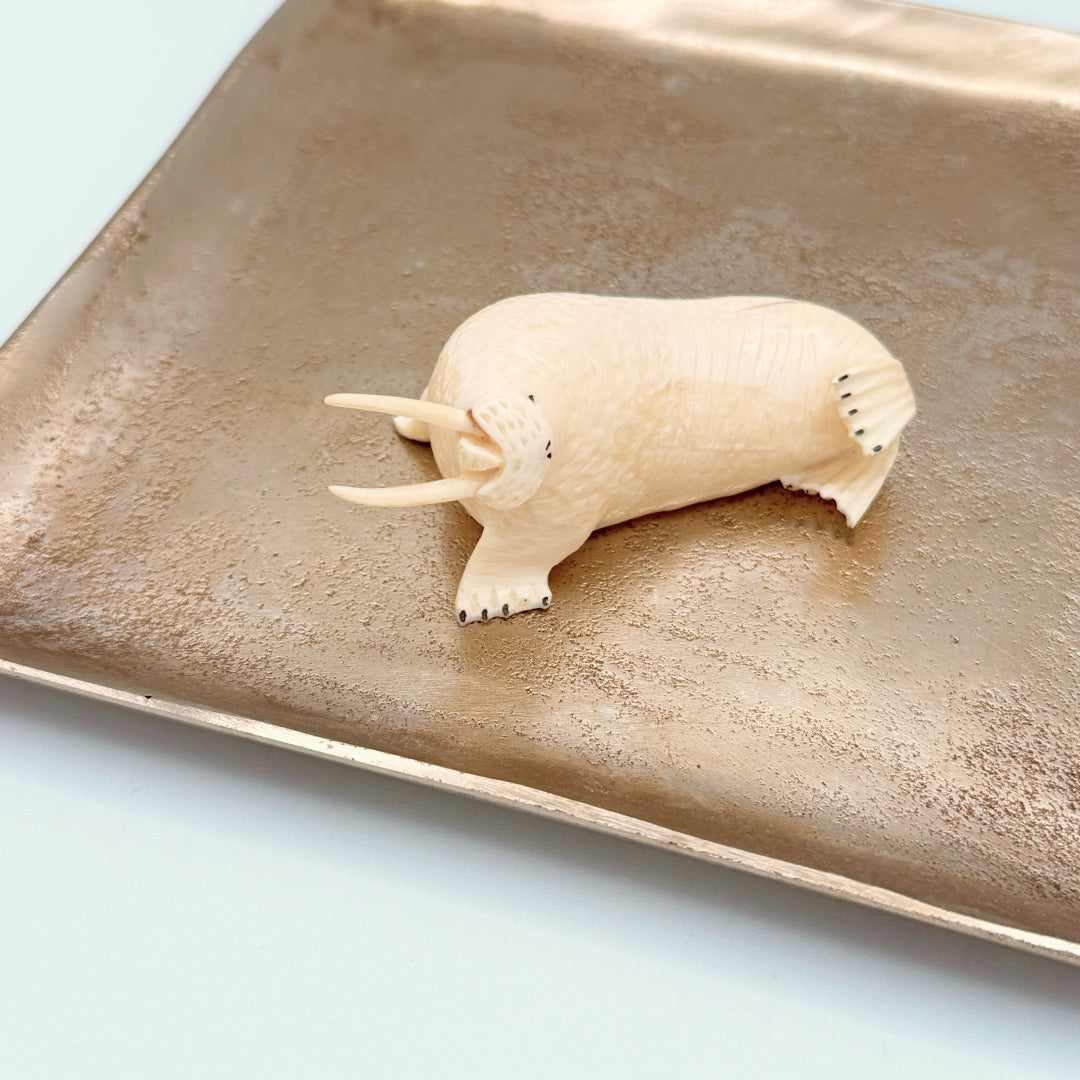 Allen Akeya — Walrus Ivory Walrus Carving
