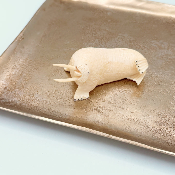 Allen Akeya — Walrus Ivory Walrus Carving