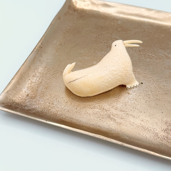 Allen Akeya — Walrus Ivory Walrus Carving