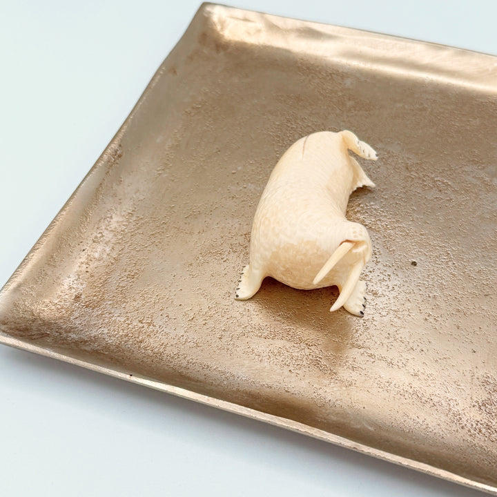 Allen Akeya — Walrus Ivory Walrus Carving