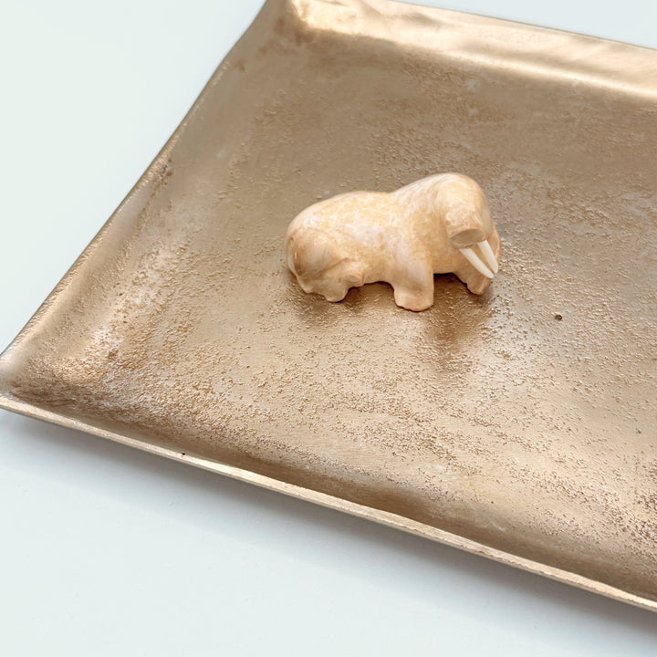 Fossil Walrus Ivory Walrus Carving