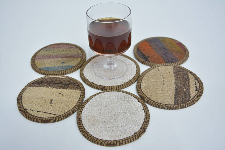 Vintage Kilim Rug Coaster