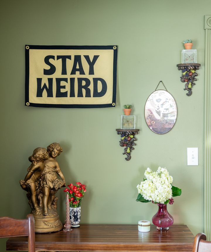 Stay Weird Camp Flag