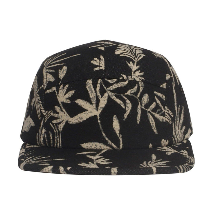Leaf Jacquard 5-Panel Camp Cap