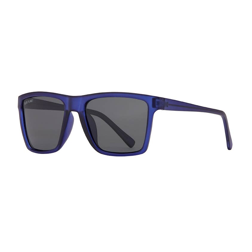 Blue Planet — Atlas in Matte Cobalt Blue / Smoke Polarized Lens