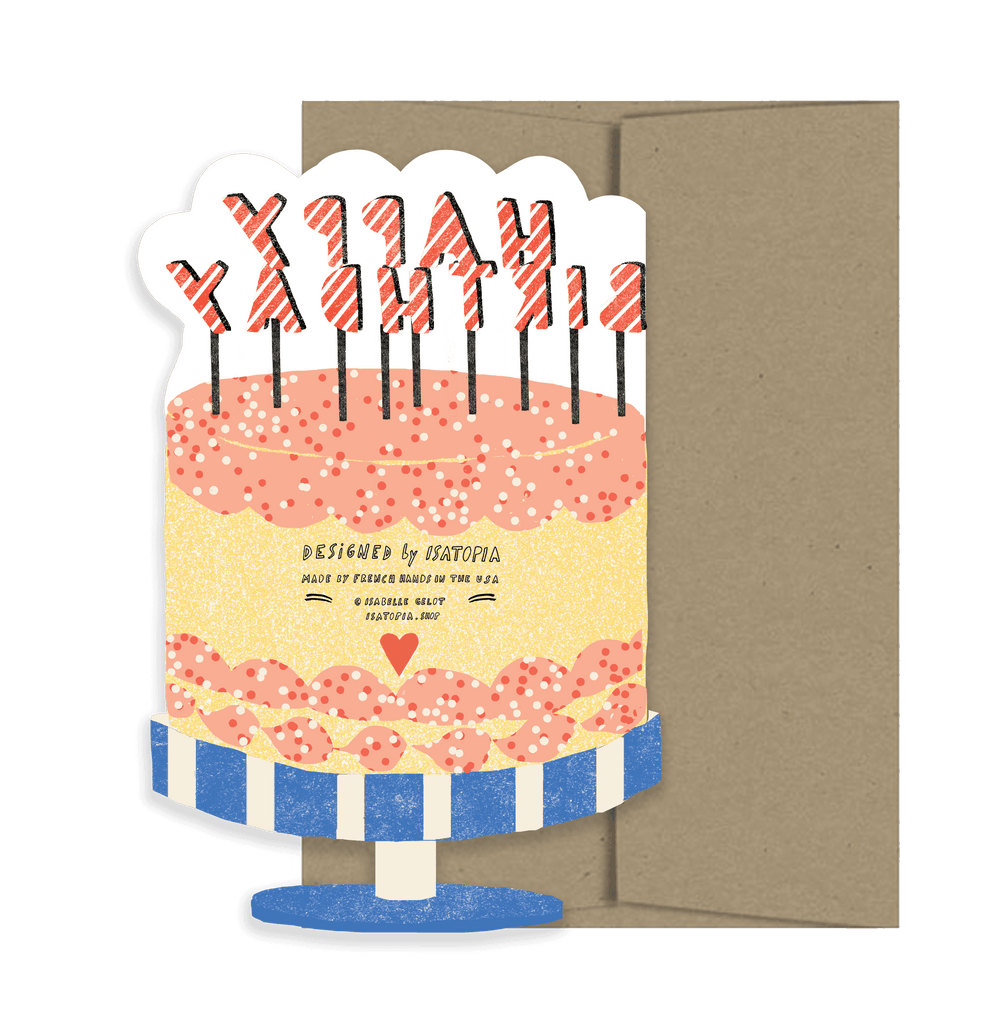 Greeting Card - Happy Birthday Cake - BUNKHAUS