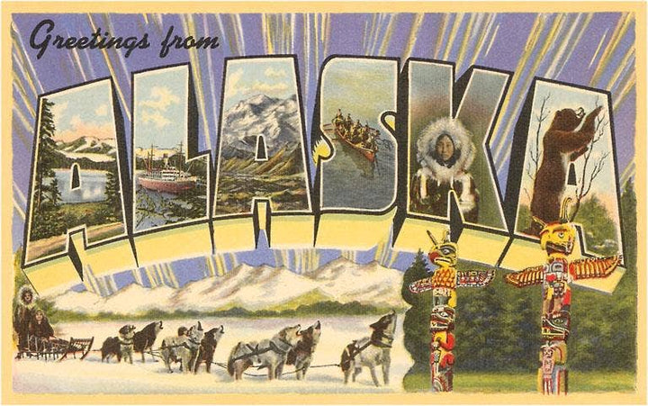 Greetings from Alaska - Greeting Card