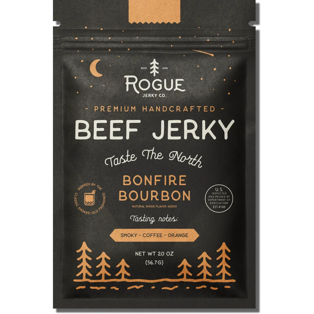 Bonfire Bourbon Beef Jerky Rogue Jerky Co.