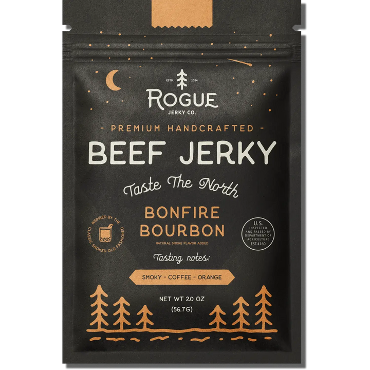 Bonfire Bourbon Beef Jerky Rogue Jerky Co.