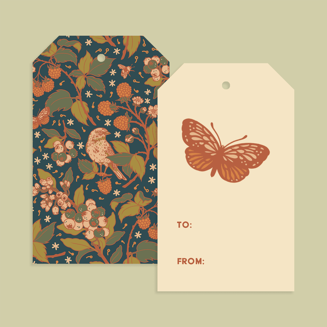 Gift Tag Set of 8 - Berries - BUNKHAUS